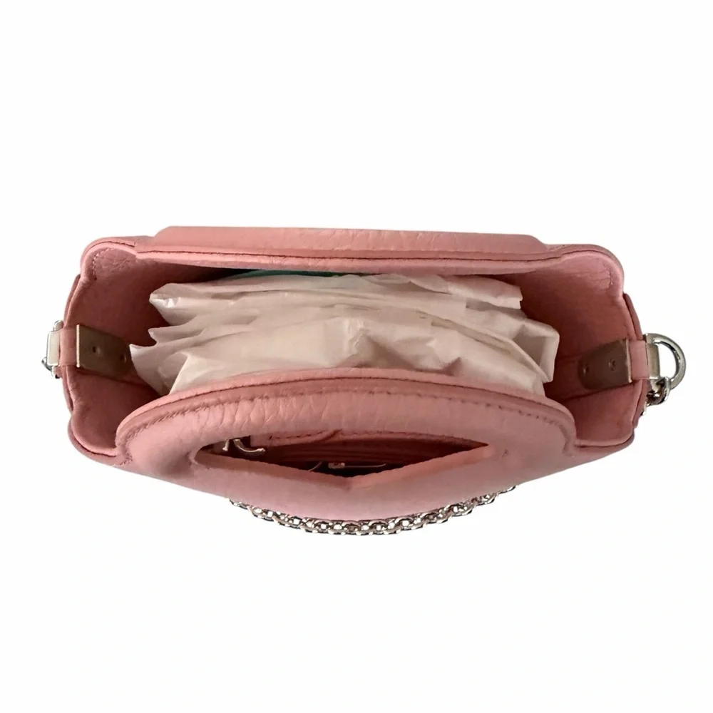 Tiffany & Co. Return to Tiffany’s Leather Pink Crossbody Pochette Bucket Bag NWT